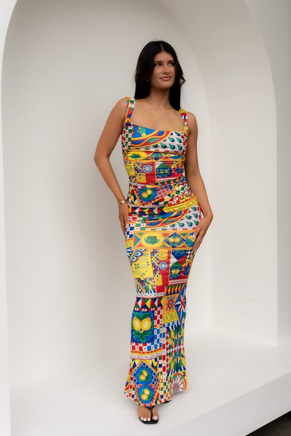 Vivian Maxi Dress - Phaedra Print